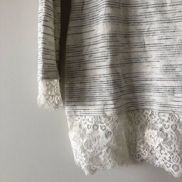 Nwt-maison Jules Lace/Sheer Lightweight Top - Picture 4 of 8